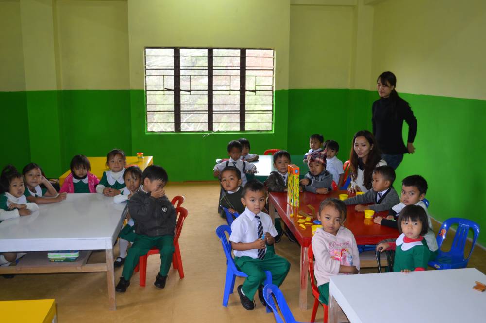 Students with their teachers